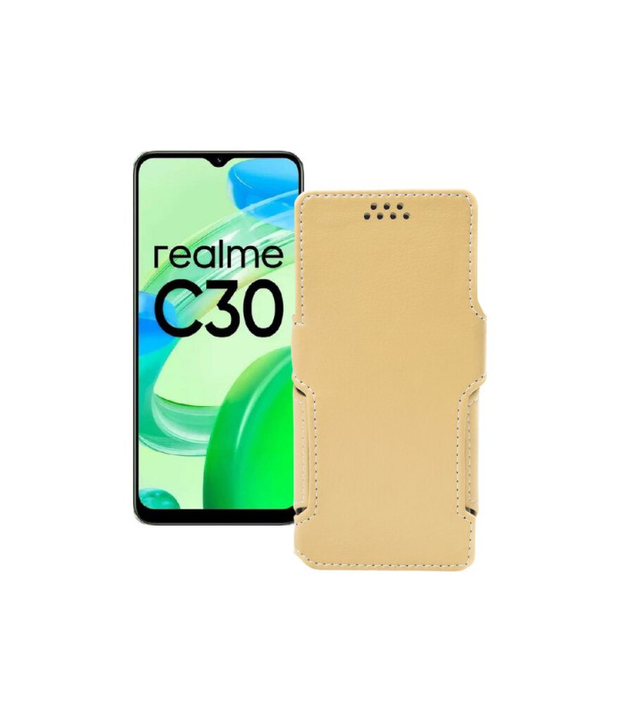 Чохол-книжка з екошкіри для телефону Realme C30