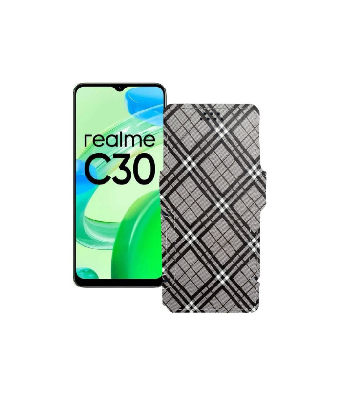 Чохол-книжка з екошкіри для телефону Realme C30