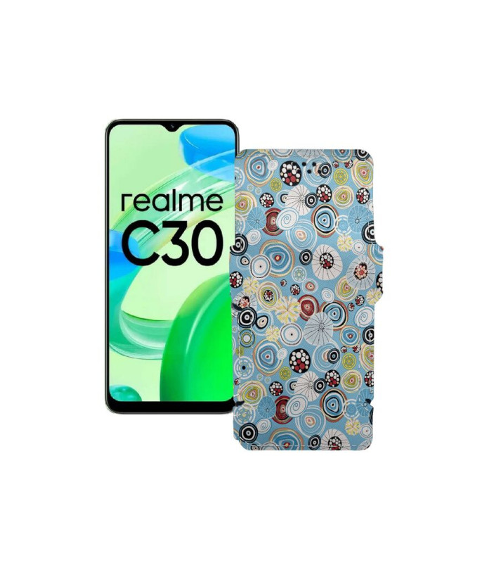 Чохол-книжка з екошкіри для телефону Realme C30