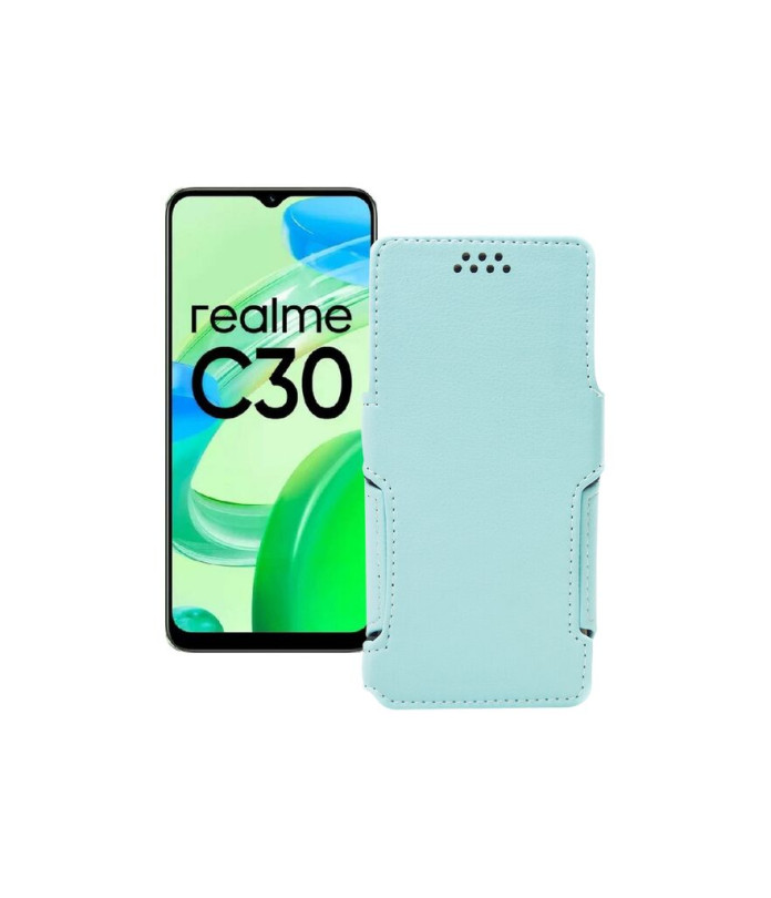 Чохол-книжка з екошкіри для телефону Realme C30