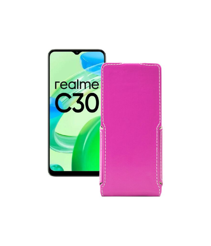 Чохол-флип з екошкіри для телефону Realme C30