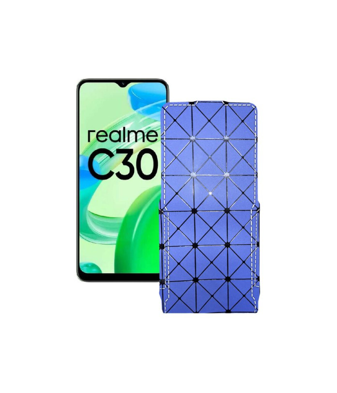 Чохол-флип з екошкіри для телефону Realme C30