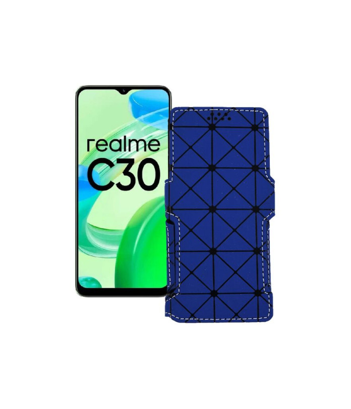 Чохол-книжка з екошкіри для телефону Realme C30