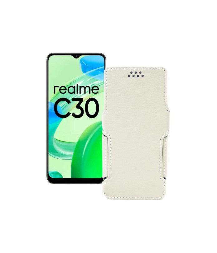 Чохол-книжка з екошкіри для телефону Realme C30