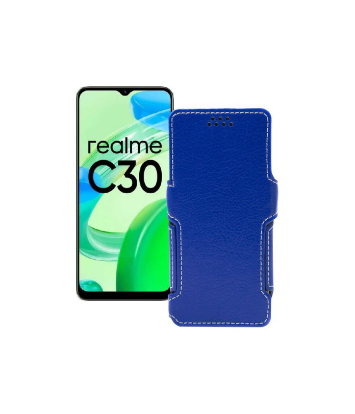 Чохол-книжка з екошкіри для телефону Realme C30