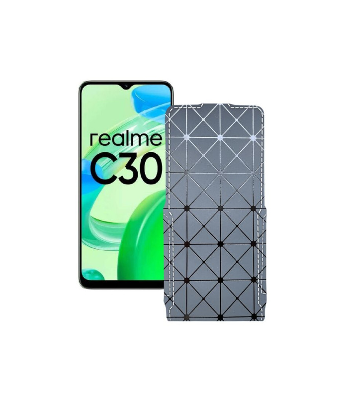 Чохол-флип з екошкіри для телефону Realme C30