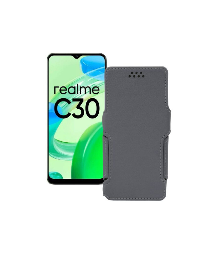 Чохол-книжка з екошкіри для телефону Realme C30