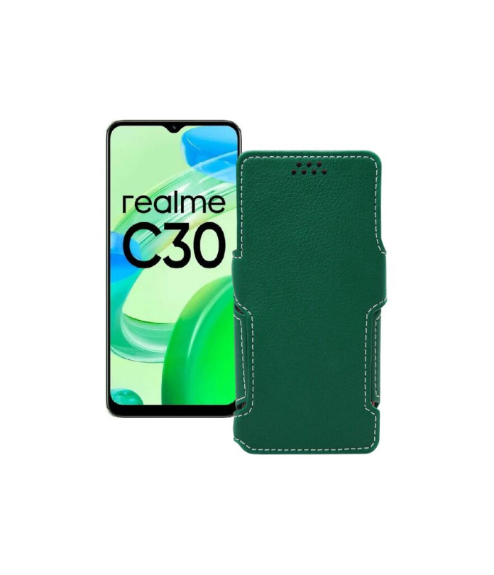 Чохол-книжка з екошкіри для телефону Realme C30