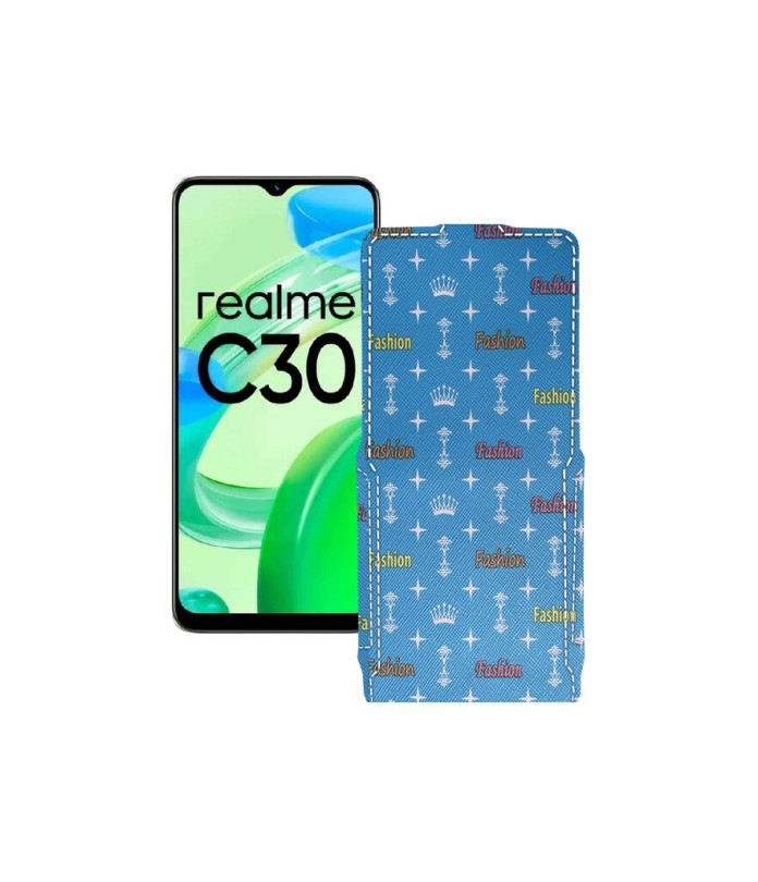 Чохол-флип з екошкіри для телефону Realme C30