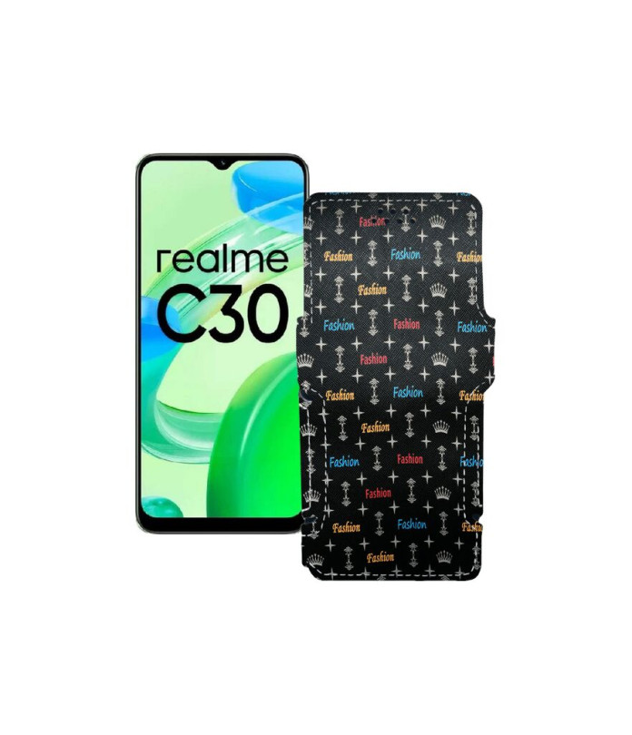 Чохол-книжка з екошкіри для телефону Realme C30