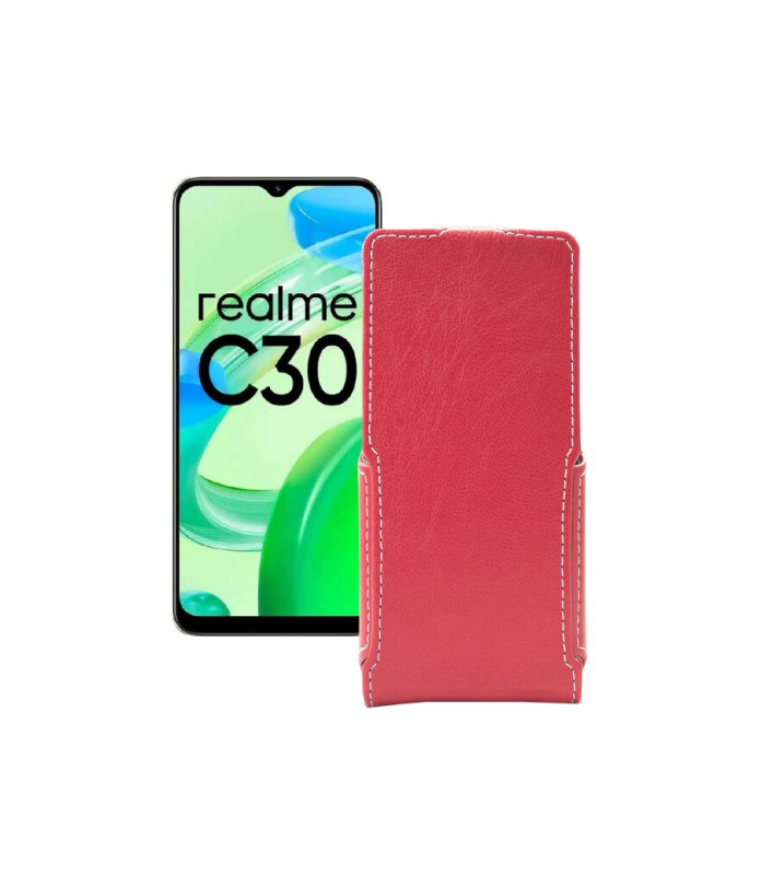 Чохол-флип з екошкіри для телефону Realme C30