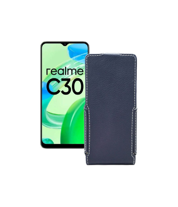 Чохол-флип з екошкіри для телефону Realme C30