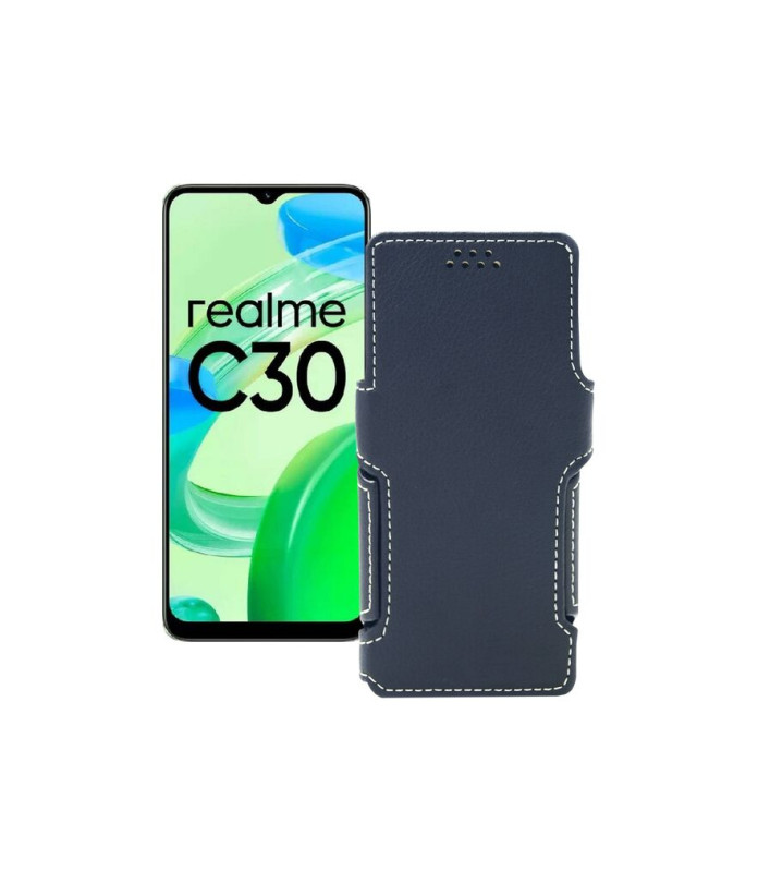 Чохол-книжка з екошкіри для телефону Realme C30