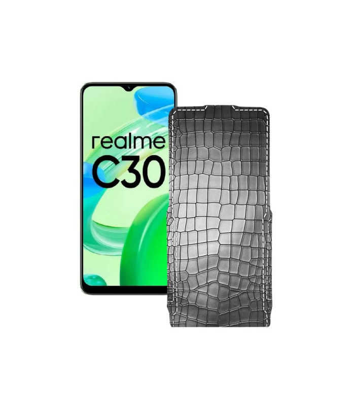 Чохол-флип з екошкіри для телефону Realme C30