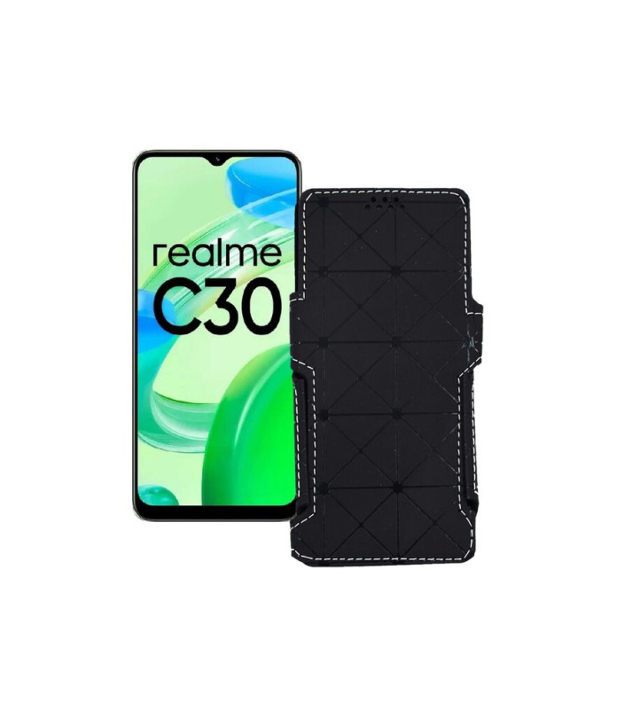 Чохол-книжка з екошкіри для телефону Realme C30