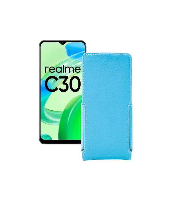 Чохол-флип з екошкіри для телефону Realme C30