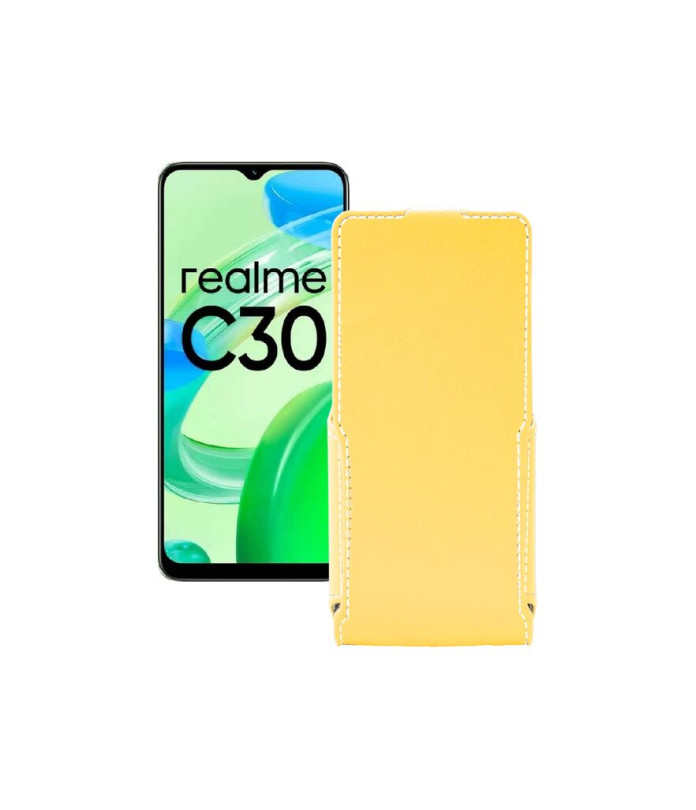 Чохол-флип з екошкіри для телефону Realme C30