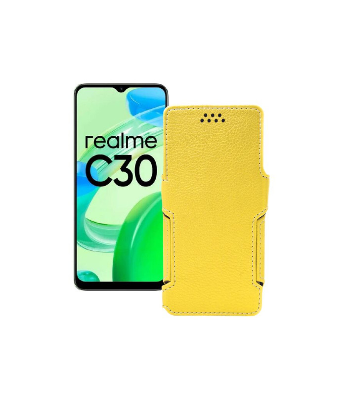 Чохол-книжка з екошкіри для телефону Realme C30