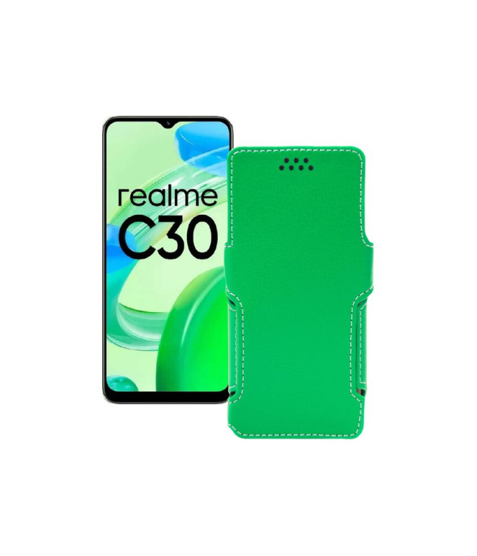 Чохол-книжка з екошкіри для телефону Realme C30