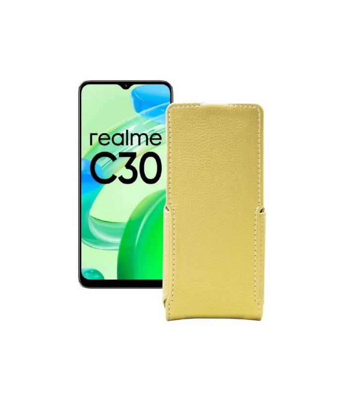 Чохол-флип з екошкіри для телефону Realme C30