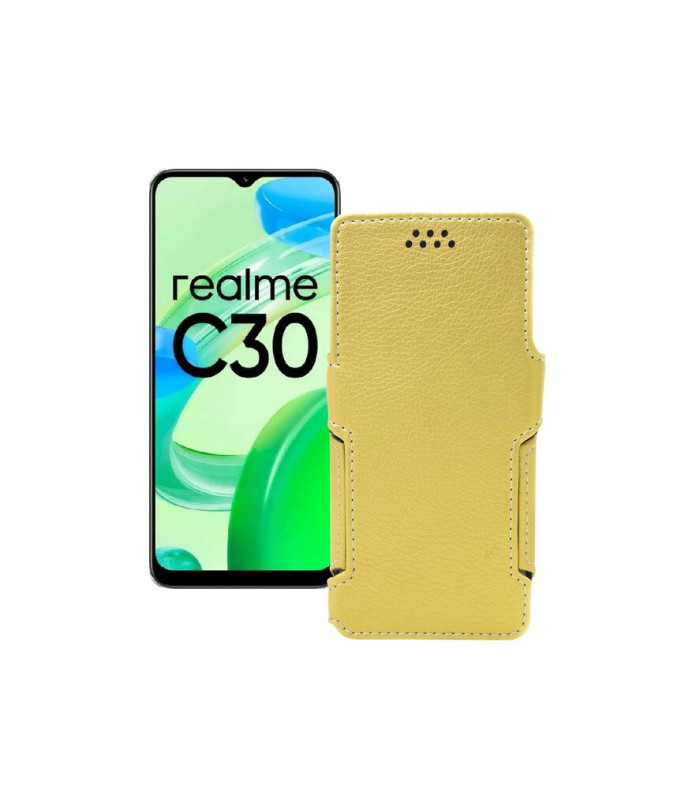 Чохол-книжка з екошкіри для телефону Realme C30