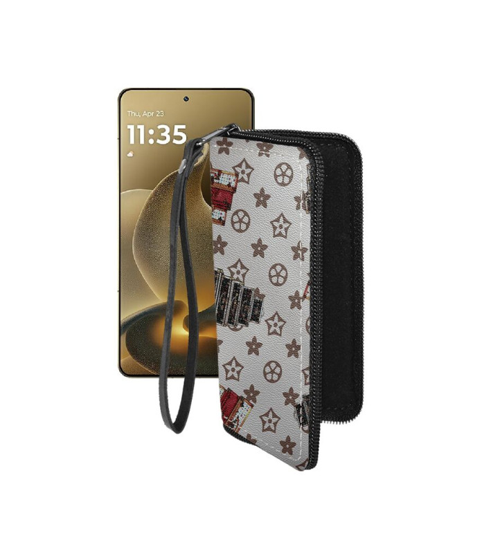 Чохол-гаманець з екошкіри для телефону Motorola Signature