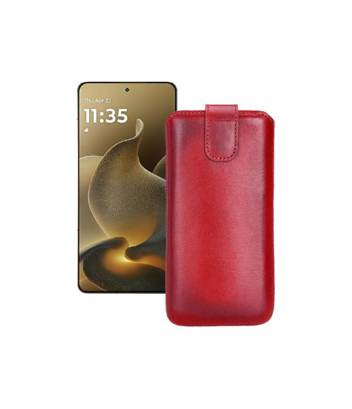 Витяжка з екошкіри для телефону Motorola Signature