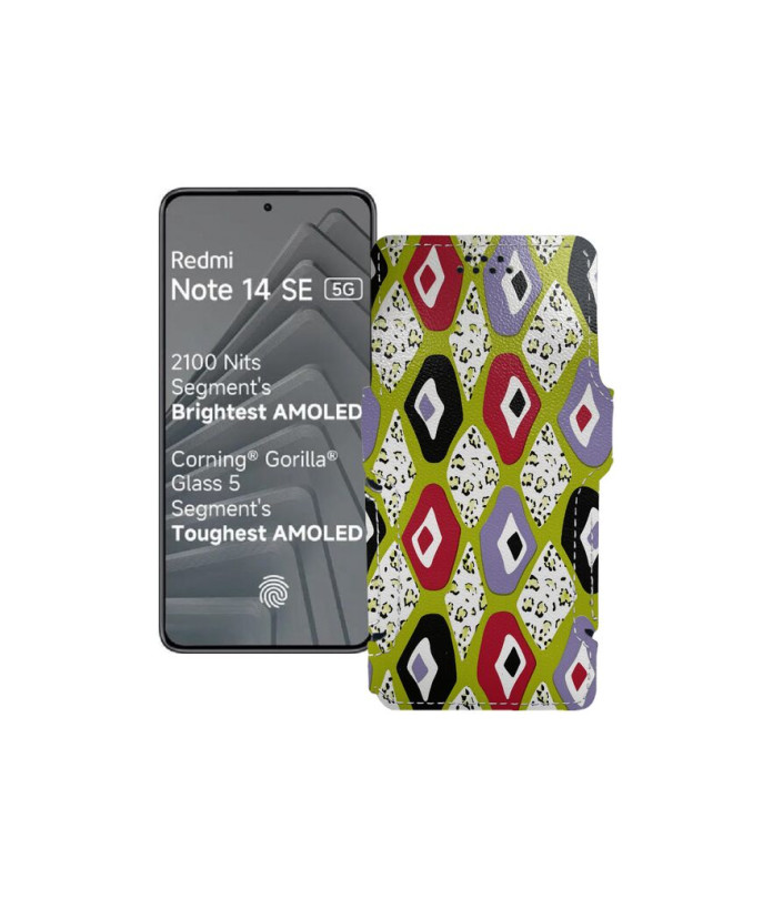 Чохол-книжка з екошкіри для телефону Xiaomi Redmi Note 14 SE 5G