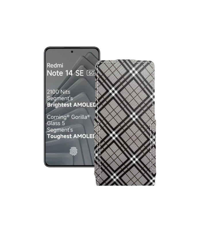 Чохол-флип з екошкіри для телефону Xiaomi Redmi Note 14 SE 5G