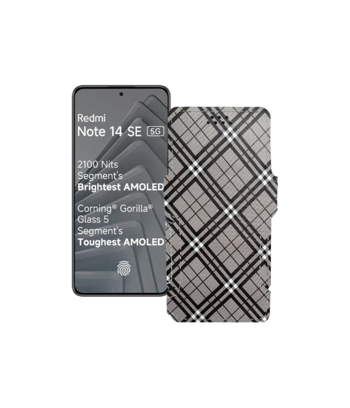 Чохол-книжка з екошкіри для телефону Xiaomi Redmi Note 14 SE 5G