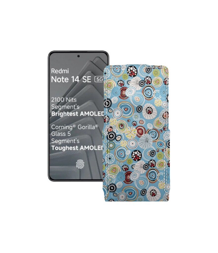 Чохол-флип з екошкіри для телефону Xiaomi Redmi Note 14 SE 5G