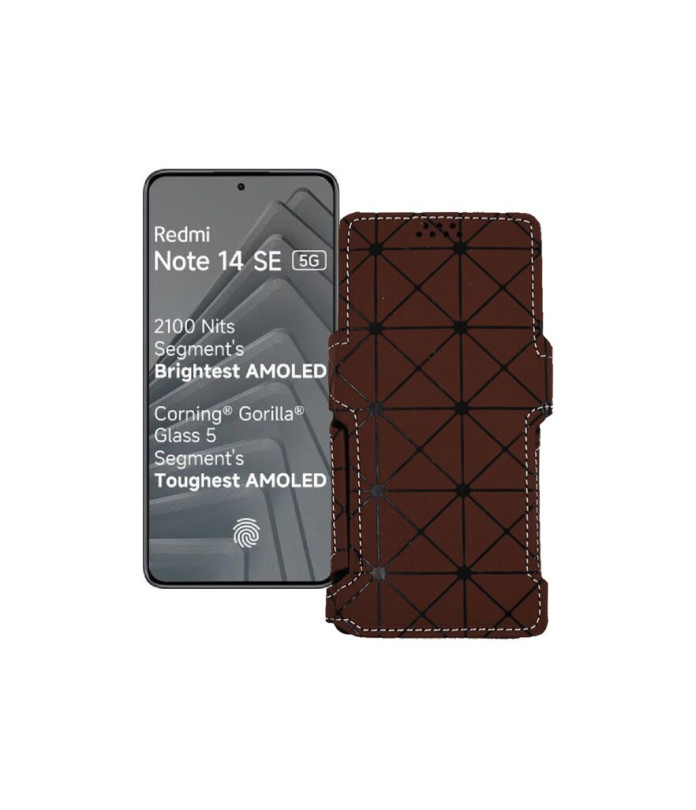 Чохол-книжка з екошкіри для телефону Xiaomi Redmi Note 14 SE 5G