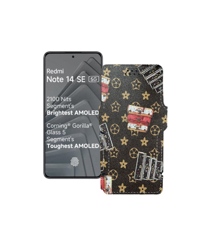 Чохол-книжка з екошкіри для телефону Xiaomi Redmi Note 14 SE 5G