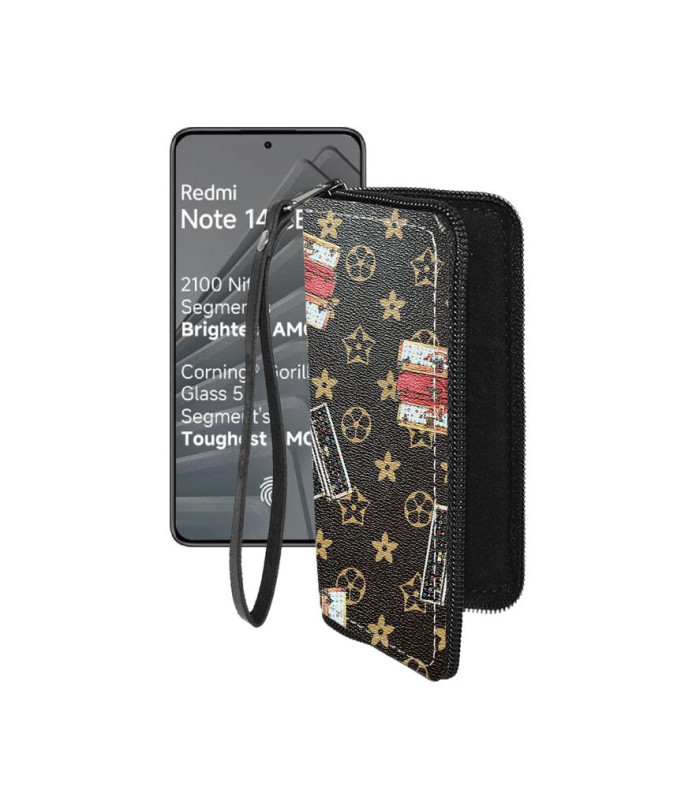 Чохол-гаманець з екошкіри для телефону Xiaomi Redmi Note 14 SE 5G