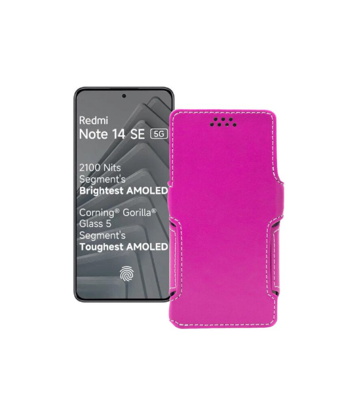 Чохол-книжка з екошкіри для телефону Xiaomi Redmi Note 14 SE 5G
