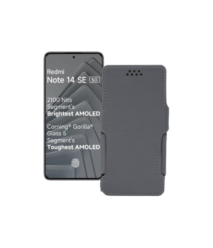 Чохол-книжка з екошкіри для телефону Xiaomi Redmi Note 14 SE 5G