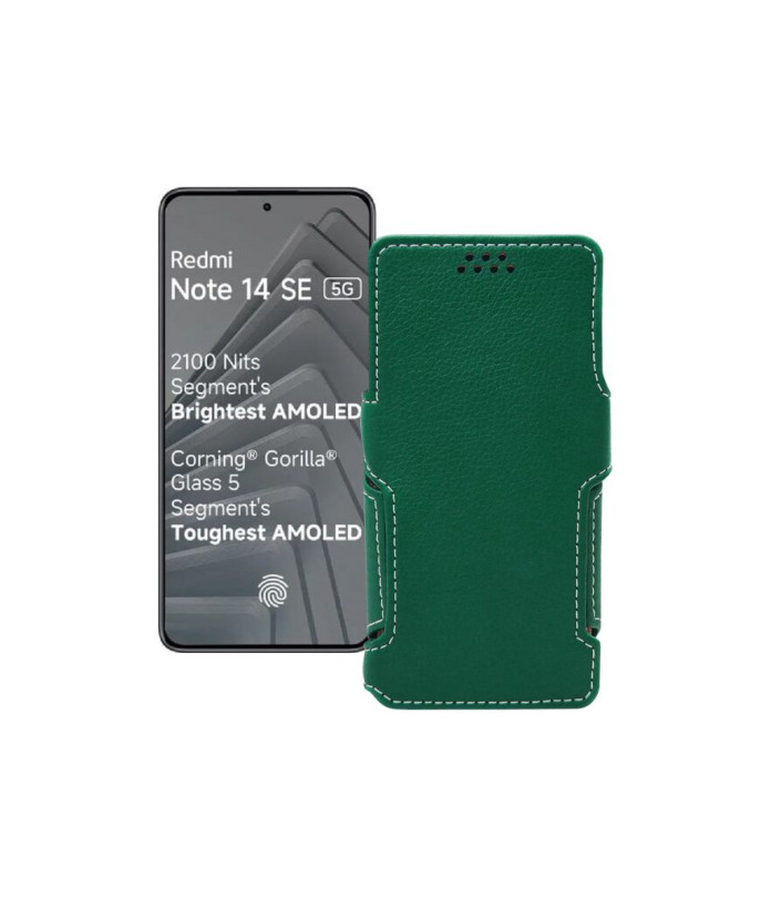 Чохол-книжка з екошкіри для телефону Xiaomi Redmi Note 14 SE 5G