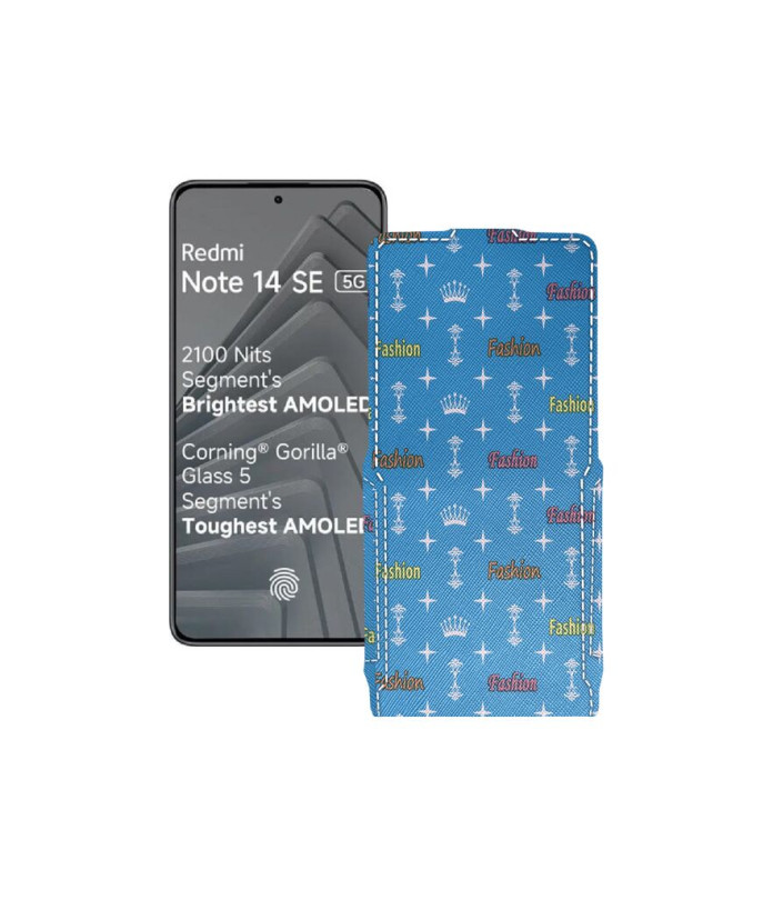 Чохол-флип з екошкіри для телефону Xiaomi Redmi Note 14 SE 5G