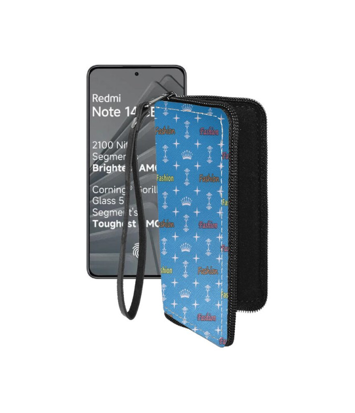 Чохол-гаманець з екошкіри для телефону Xiaomi Redmi Note 14 SE 5G