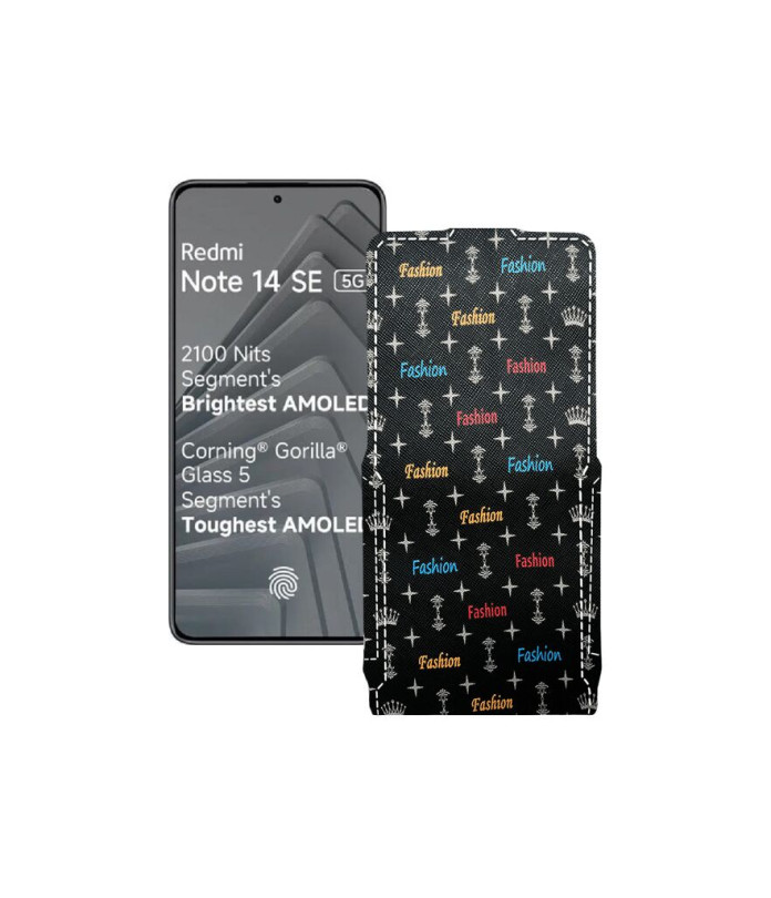 Чохол-флип з екошкіри для телефону Xiaomi Redmi Note 14 SE 5G