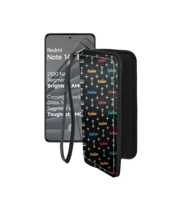 Чохол-гаманець з екошкіри для телефону Xiaomi Redmi Note 14 SE 5G
