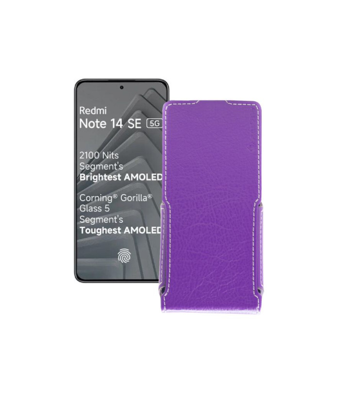 Чохол-флип з екошкіри для телефону Xiaomi Redmi Note 14 SE 5G