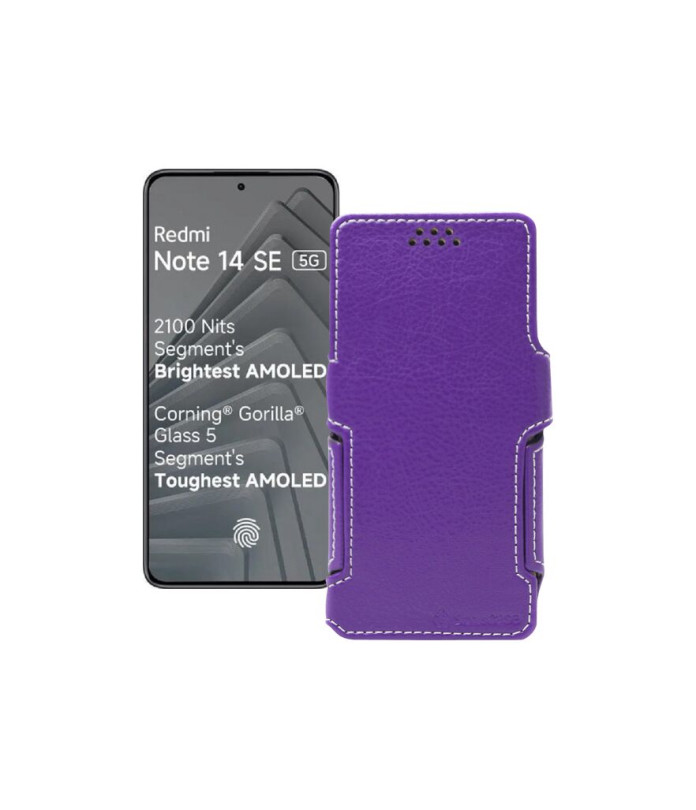 Чохол-книжка з екошкіри для телефону Xiaomi Redmi Note 14 SE 5G