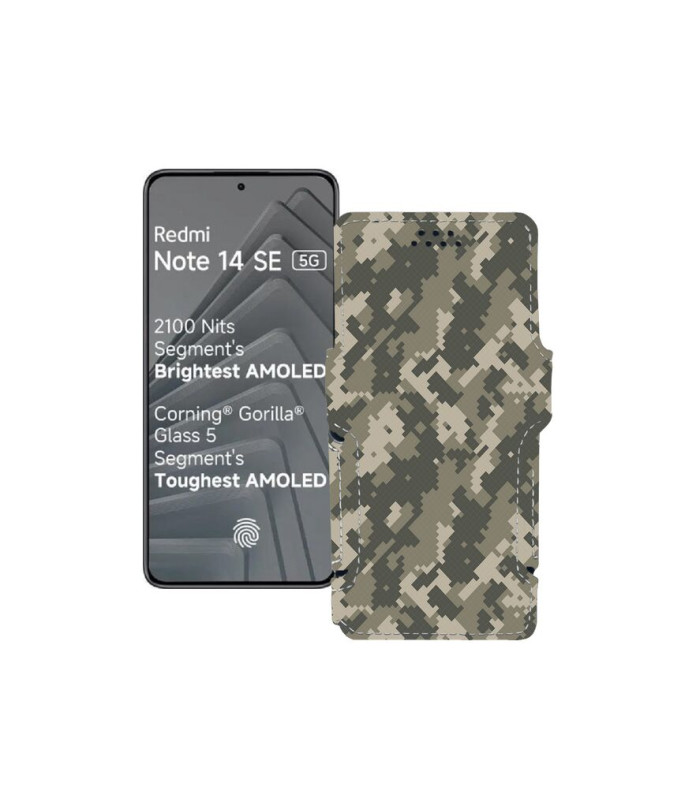 Чохол-книжка з екошкіри для телефону Xiaomi Redmi Note 14 SE 5G