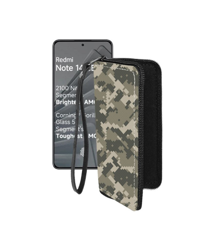 Чохол-гаманець з екошкіри для телефону Xiaomi Redmi Note 14 SE 5G