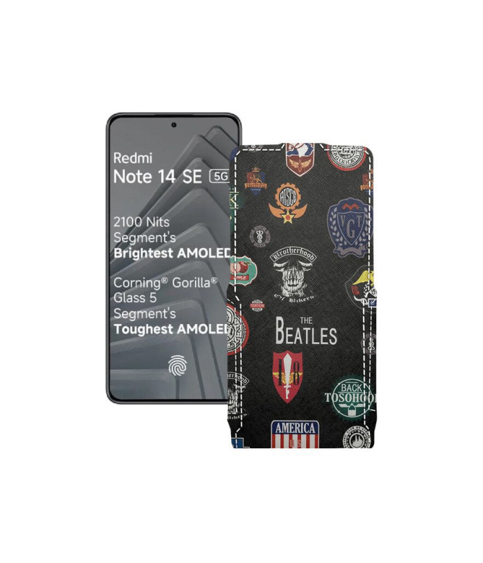 Чохол-флип з екошкіри для телефону Xiaomi Redmi Note 14 SE 5G