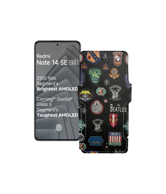 Чохол-книжка з екошкіри для телефону Xiaomi Redmi Note 14 SE 5G