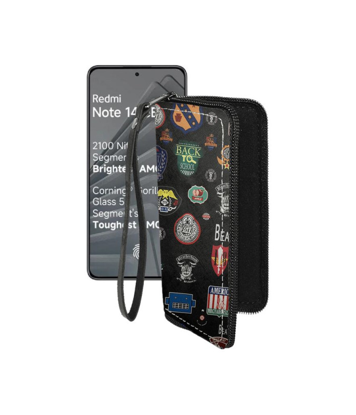 Чохол-гаманець з екошкіри для телефону Xiaomi Redmi Note 14 SE 5G