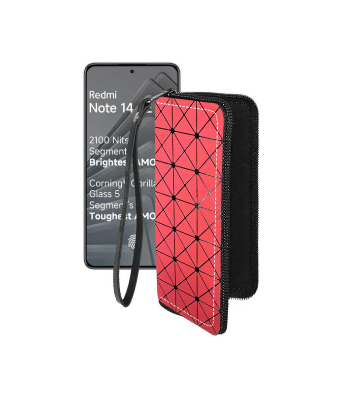 Чохол-гаманець з екошкіри для телефону Xiaomi Redmi Note 14 SE 5G