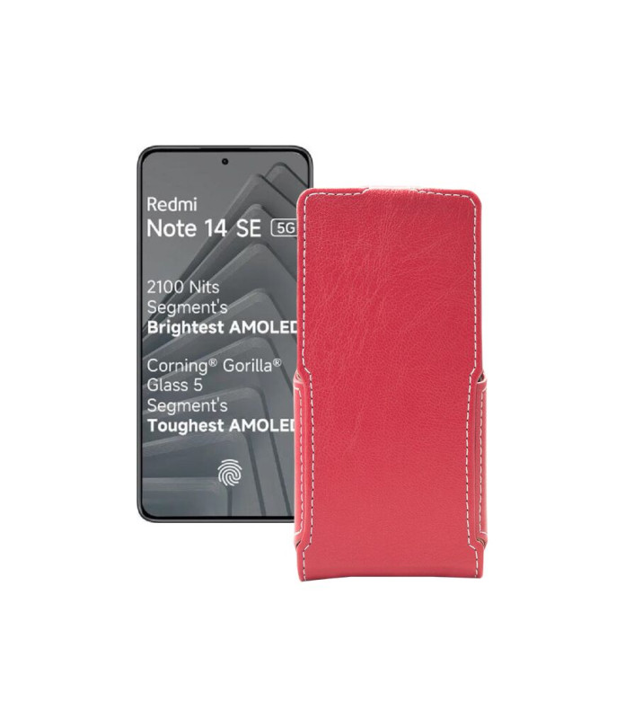 Чохол-флип з екошкіри для телефону Xiaomi Redmi Note 14 SE 5G